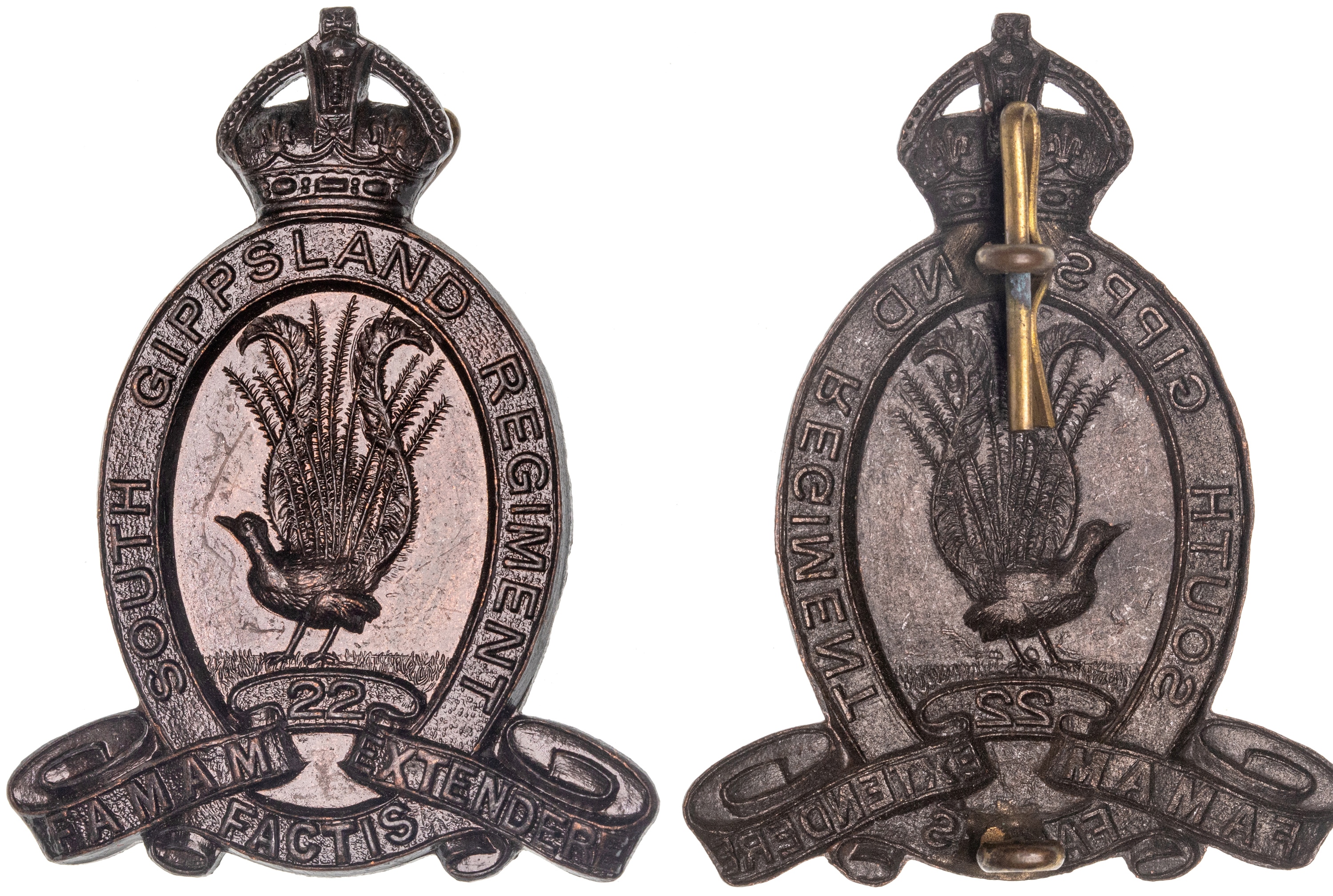 22nd Infantry (South Gippsland) Regiment, 1939 - 1945, aUNC