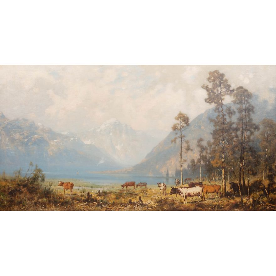 Aleksander Władysław Malecki | Alpejska idylla, 1878 r.