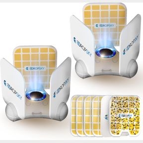 DROPSKY 360 PORTABLE FLYING INSECT TRAP, GNAT TRAPS FOR HOUSE INDOOR & OUTDOOR- HIGHER COVERAGE BLUE LIGHT FLY TRAP- GET RID OF FL