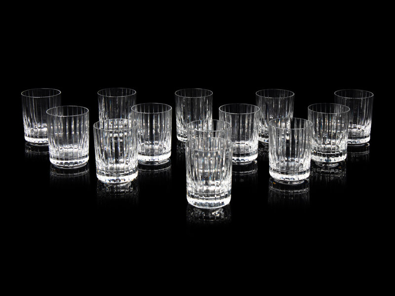 A Set of Fourteen Baccarat Harmonie Double Old Fashioned Glasses