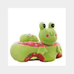 Baby Kids Support Seat Cute Cartoon Sit Up Soft Chair - Frog With Flowers | SJ 51499/8446 B8 (S3)