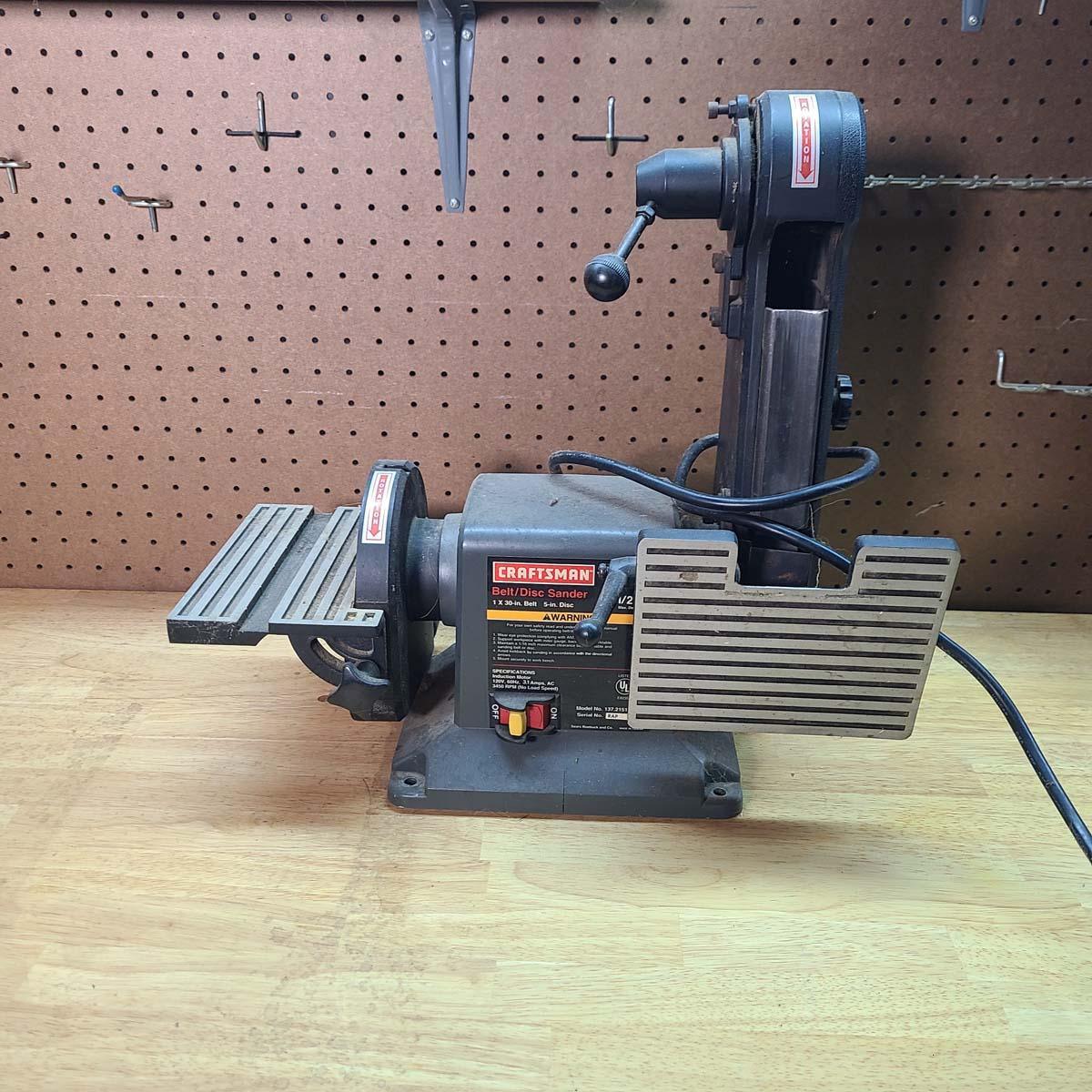 Craftsman belt disk deals sander