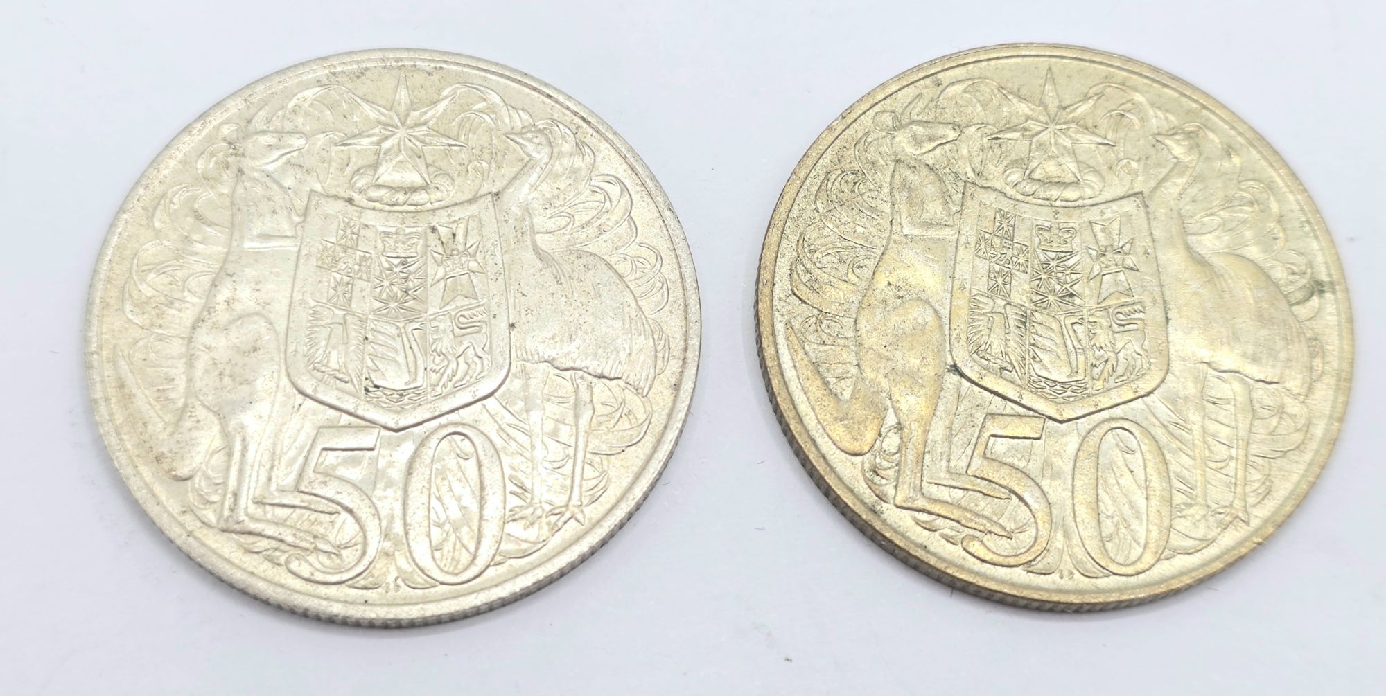 19 · ROUND 50C COINS