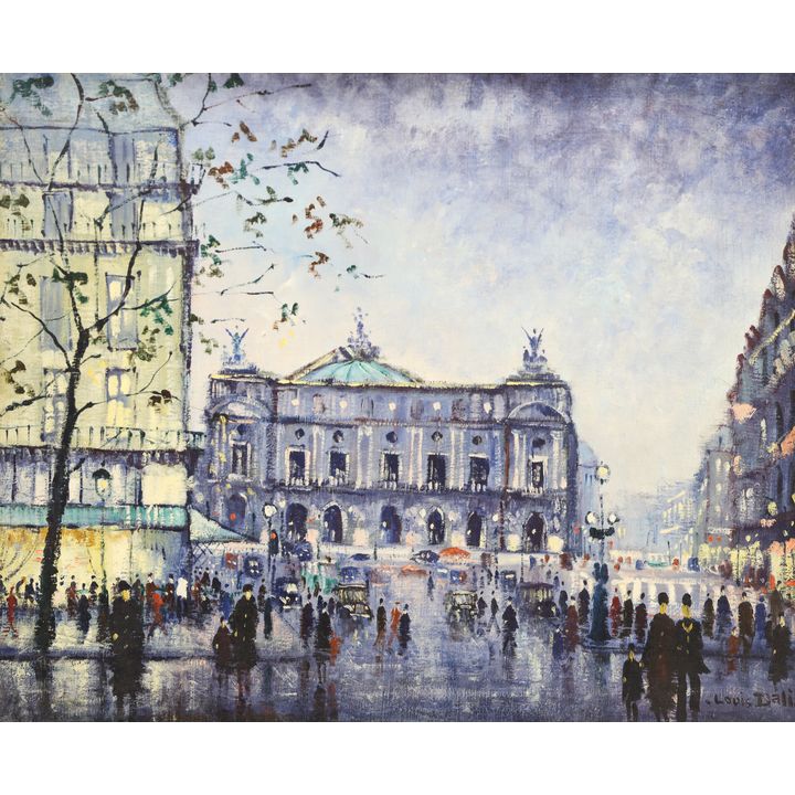 Louis Dali ''Parisian Street Scene'' Oil