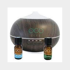 OCO Life ultrasonic diffuser humidifier + purifier 400ml - Dark Wood - 51313/114
