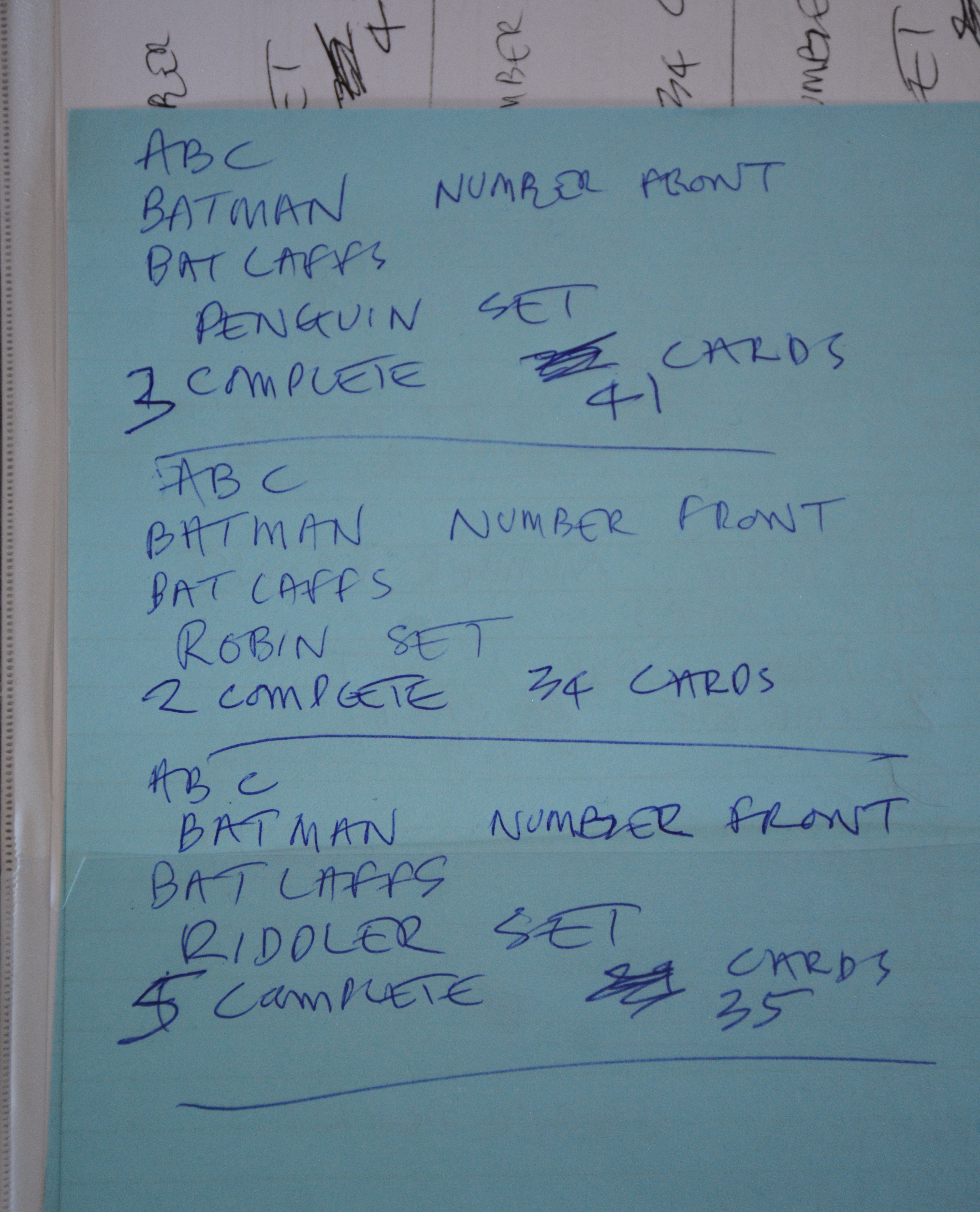 Very Collectable Vintage Folder of Cards — NZ auction result