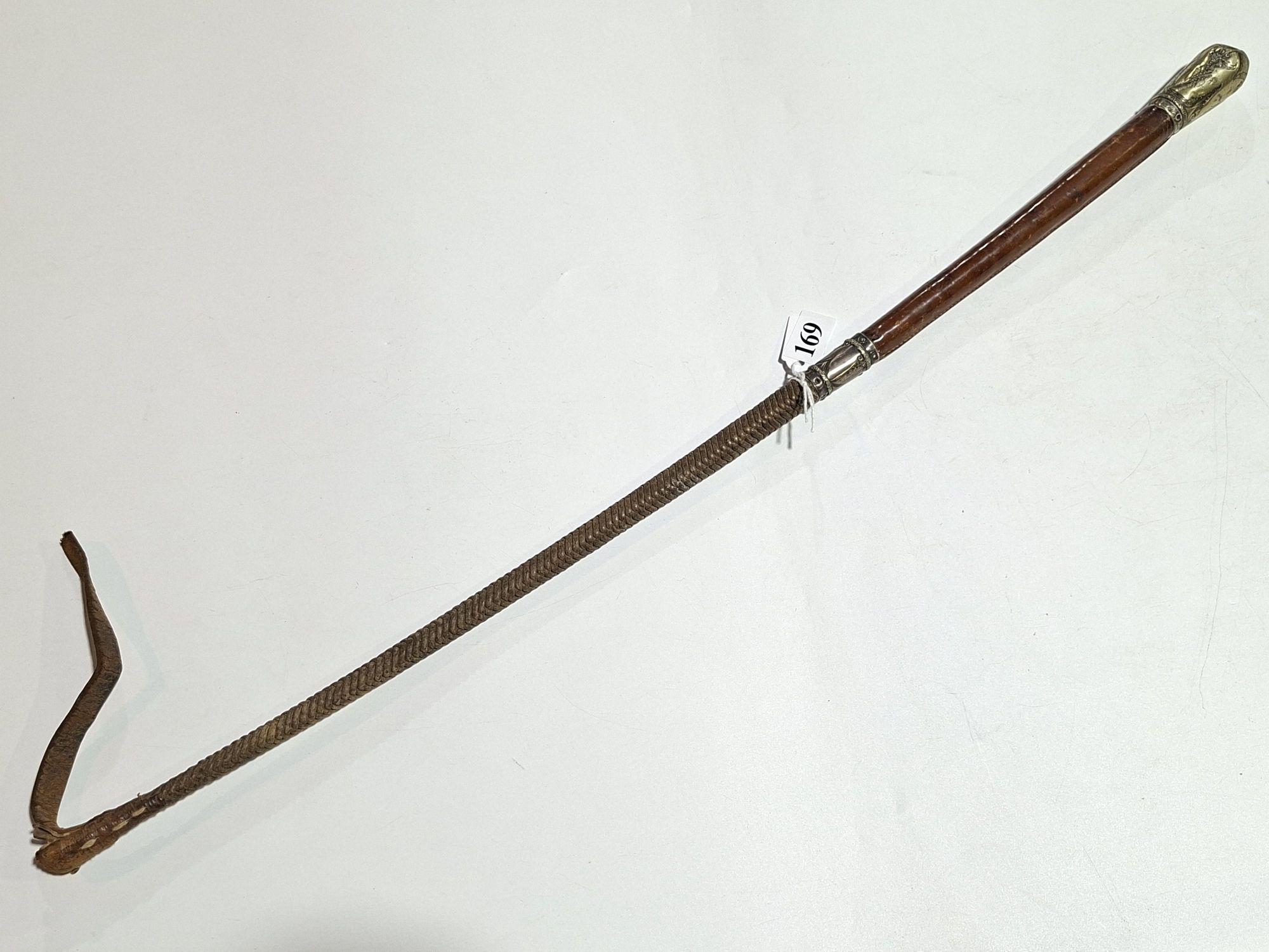 169 · ANTIQUE RIDING CROP