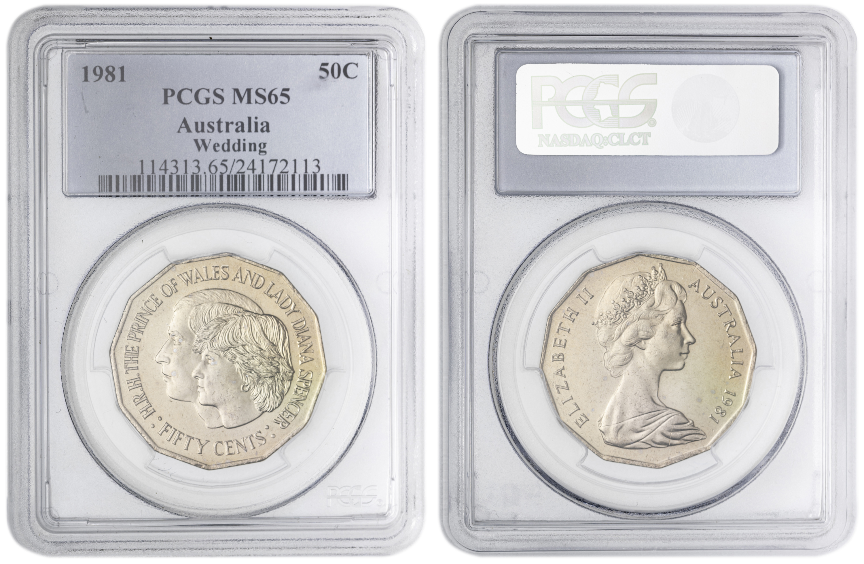 Wedding , Fifty Cent, 1981, PCGS MS65