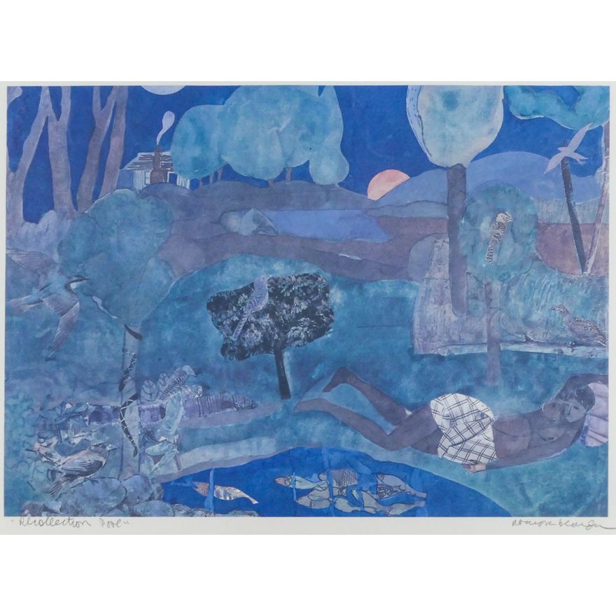 Romare Bearden ''Recollection Pond'' (Carolina Morning)