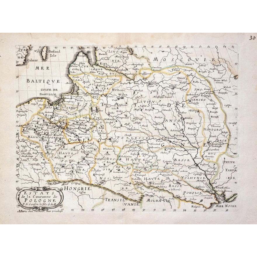 Nicolas Sanson II | Estats de la Couronne de Pologne