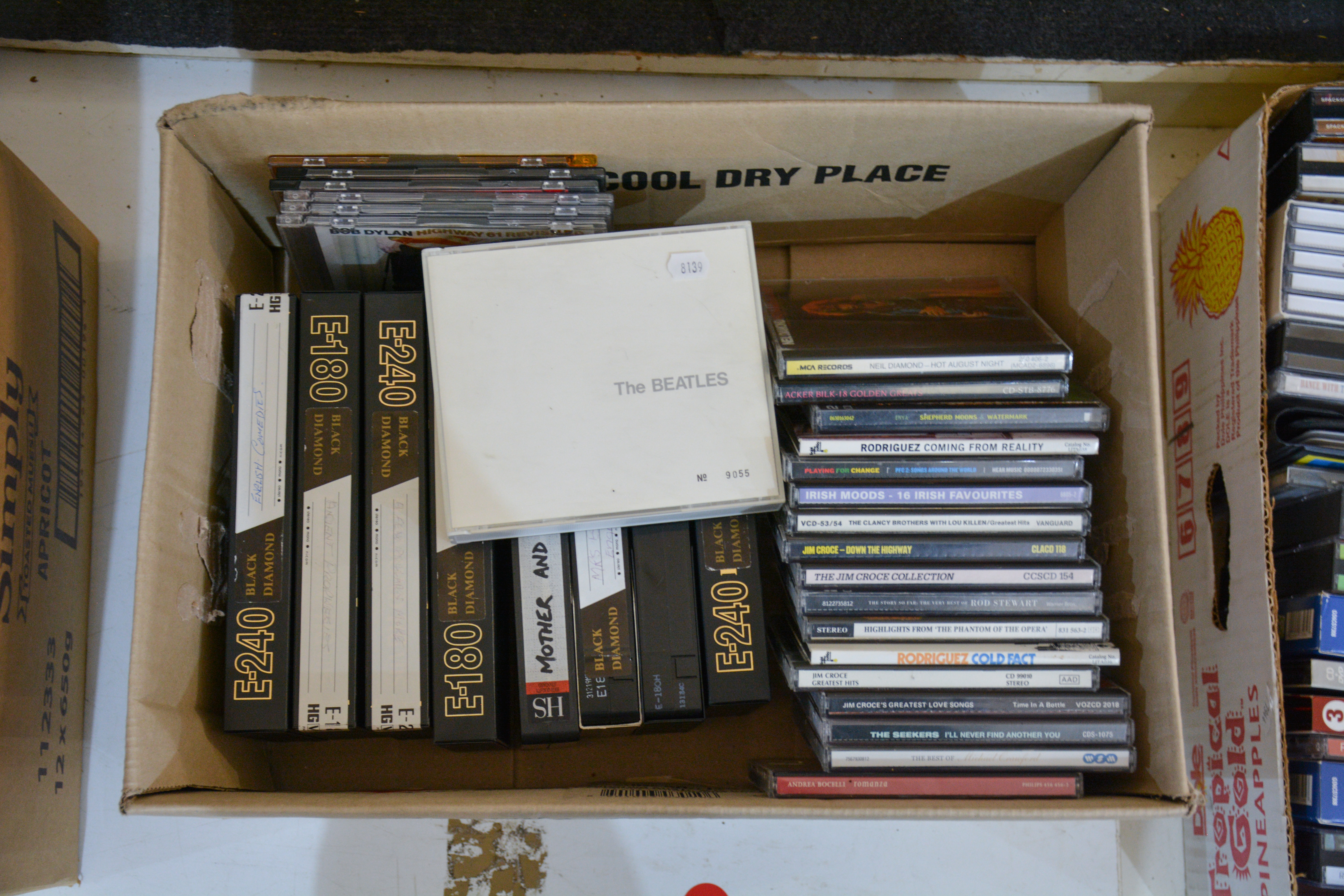 CDs and VHS Tapes — sold at auction in New Zealand for $10