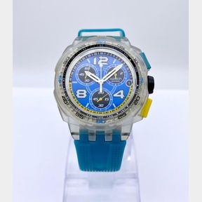 MENS SWATCH SMOOTH WAVE CHRONO PLASTIC REF.SUIK401/43MM CASE SIZE - 50692/342