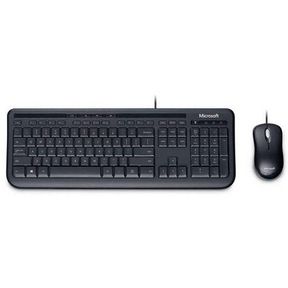 Microsoft Wired Desktop 600 Keyboard Mouse BLK USB for Business