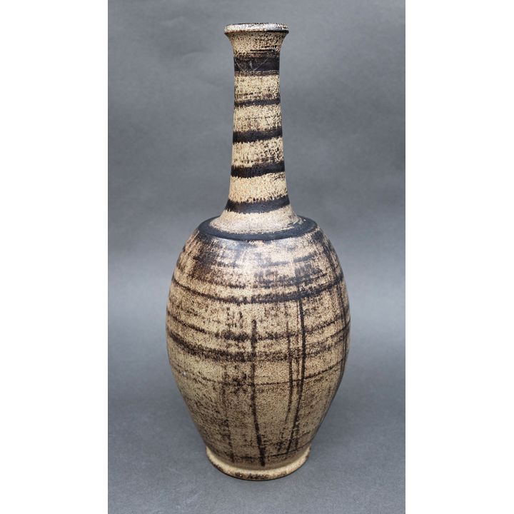 Henri Le Grand - Large stoneware bottle vase