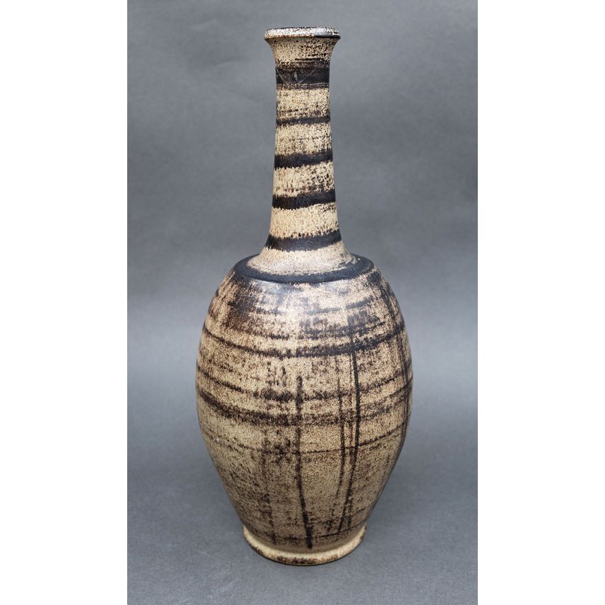Henri Le Grand - Large stoneware bottle vase