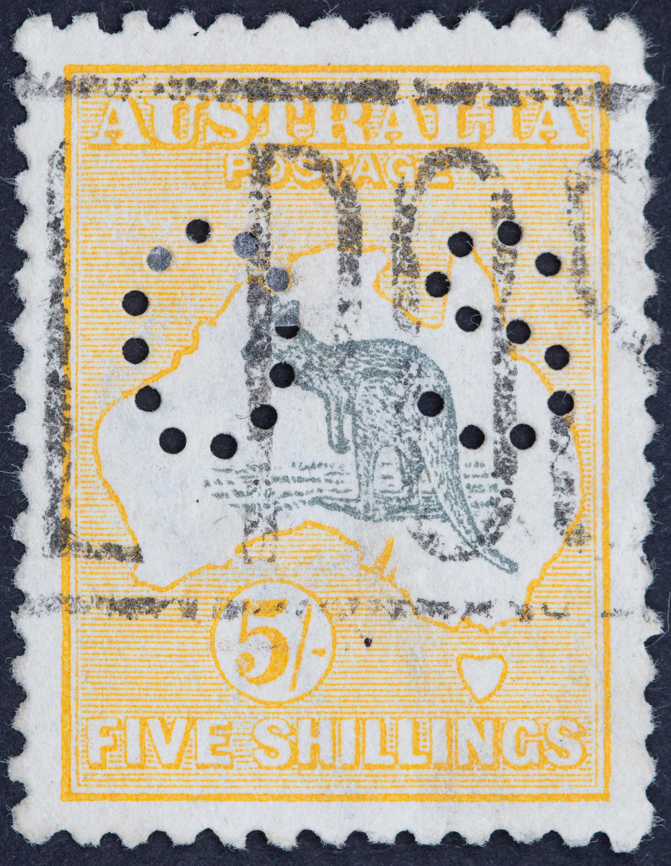 Second Watermark, Five Shillings, 1915, Good