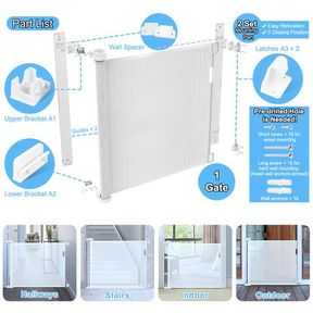 BabyWombWorld Retractable Safety Gate for Child Baby or Pets|