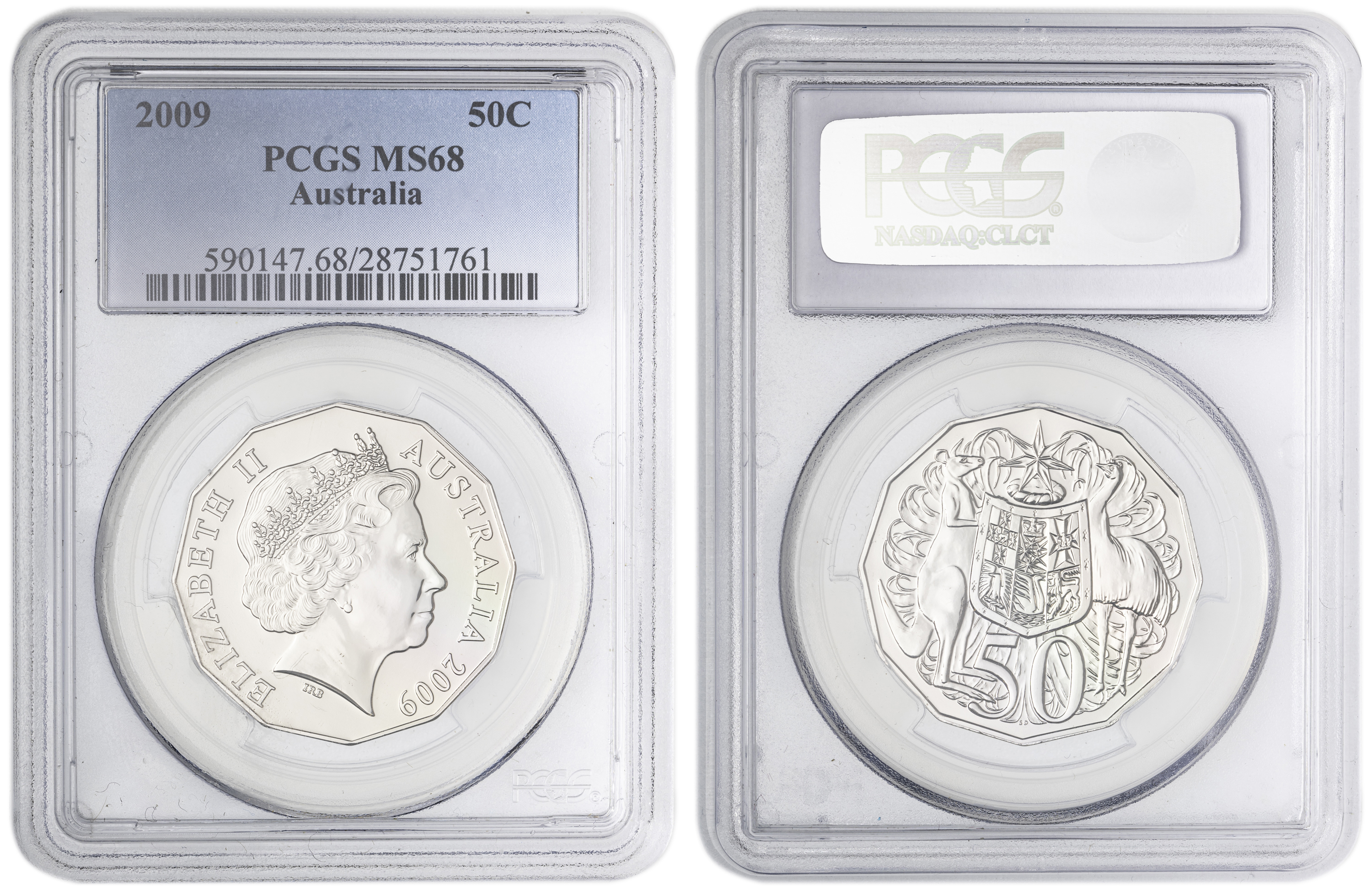 , Fifty Cent, 2009, PCGS MS68