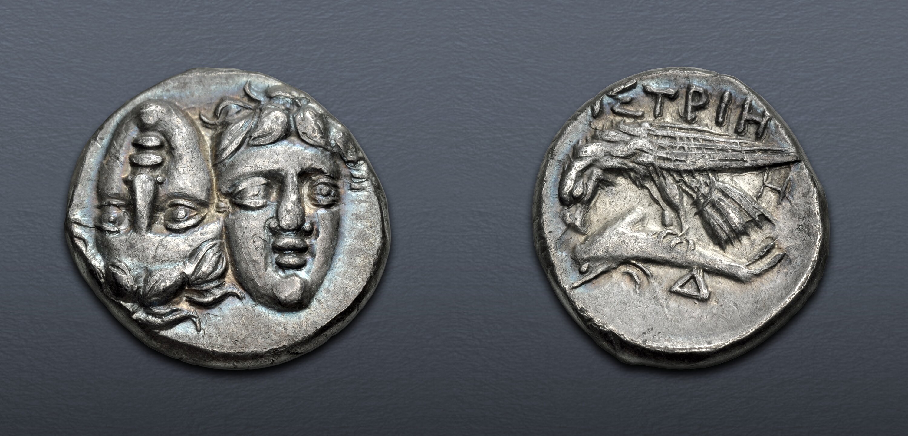 MOESIA, Istros. Circa 340/30-313 BC. AR Drachm (18.5mm, 5.13 g). Good ...