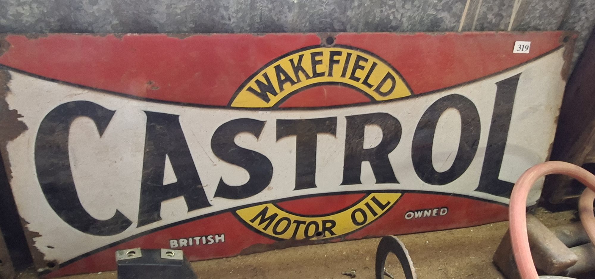 Castrol Wakefield Oil Sign