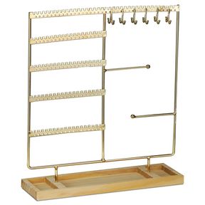Jewellery Organiser Display Stand Earring Holder Gold Women |