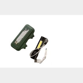 Mini Alloy USB Rechargeable Torch Flashlight with Zoom Side Light