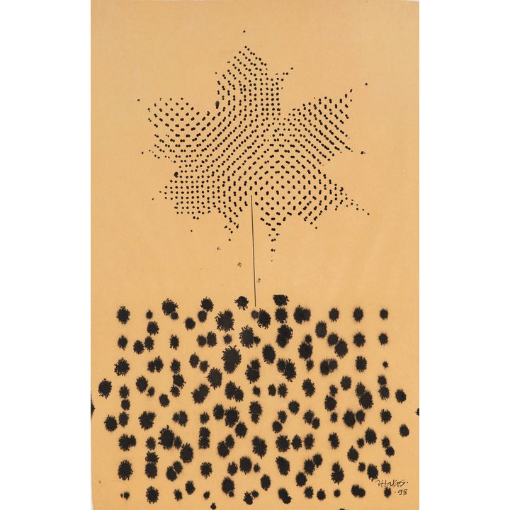 Józef Hałas | Liść z cyklu Podziały, 1998