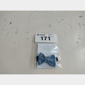 PITTA-PATTA SOFT GENUINE LEATHER PINCHED BOWTIE - DENIM - PROUDLY MADE IN RSA LEATHER BOWTIE FOR KIDDIES