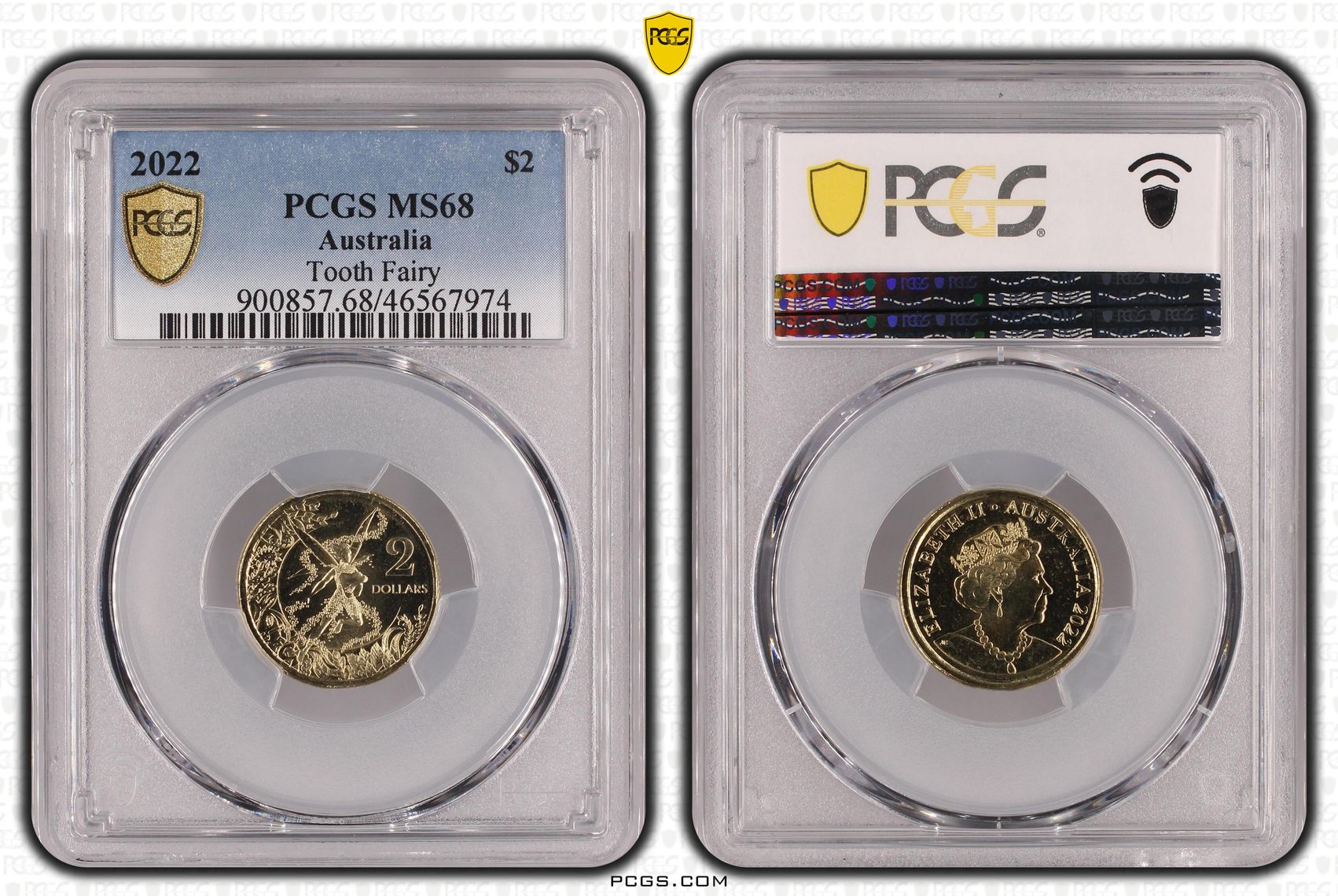 Tooth Fairy, Two Dollar, 2022, PCGS MS68