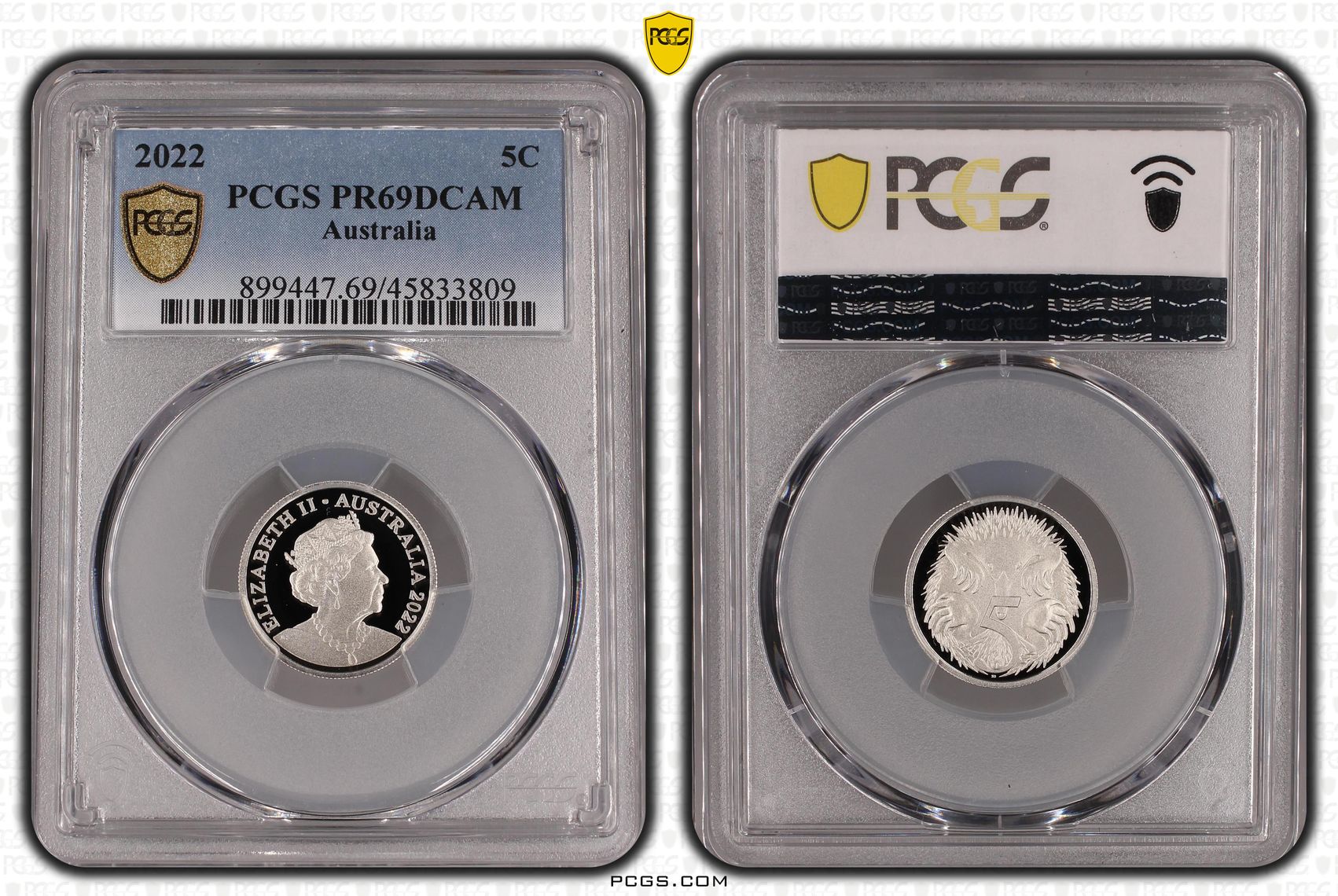 Five Cent, 2022, PCGS PR69DCAM