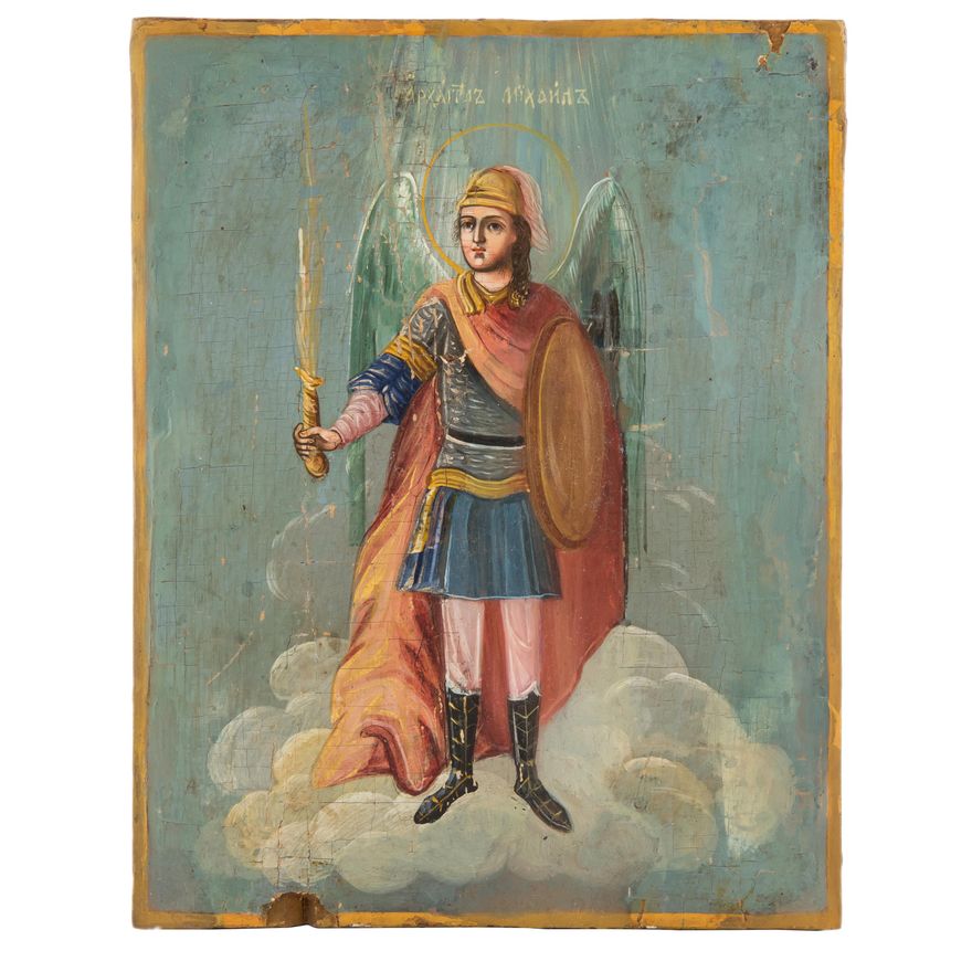 Ikona - Archanioł Michał, Rosja, XIX w.