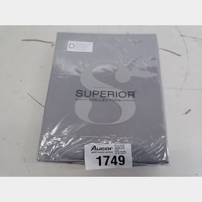SHERATON 200TC 100 COTTON PERCALE FITTED SHEET IN GREY-DOUBLE - GREY