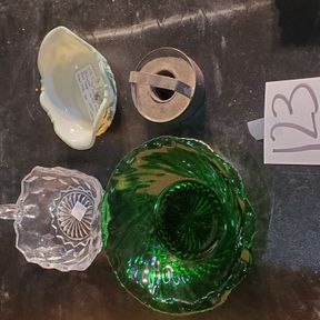 Fostoria, US Glass Custard bowl, cookie cutter, other