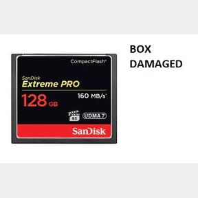 SanDisk Extreme PRO Compact Flash Memory Card 128GB- BOX DAMAGED - HV | AS 51672/928 B6 (S5)