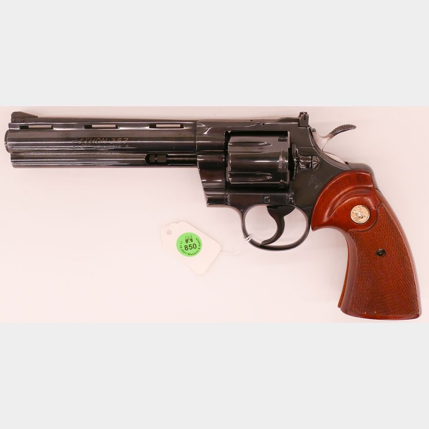 Colt Python 357 Magnum CTG Revolver | MBA Seattle Auction Colt Python 357 Magnum CTG Revolver | MBA Seattle Auction