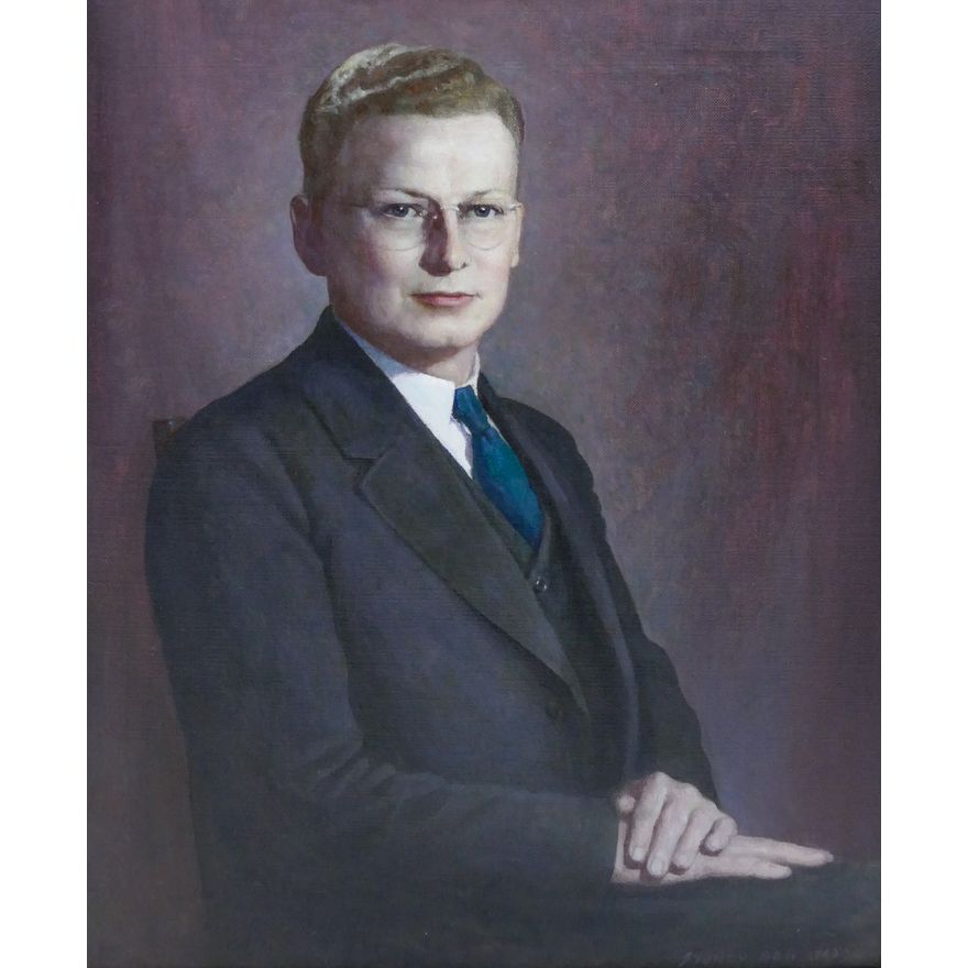 Sidney Bell ''Portrait of a Young Man'' 1945 Oil