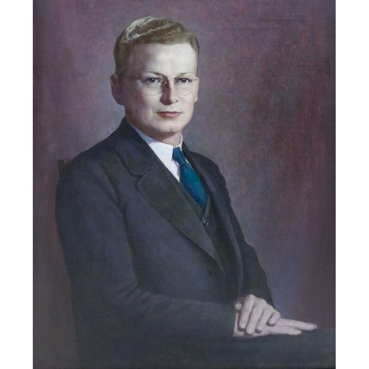 Sidney Bell ''Portrait of a Young Man'' 1945 Oil