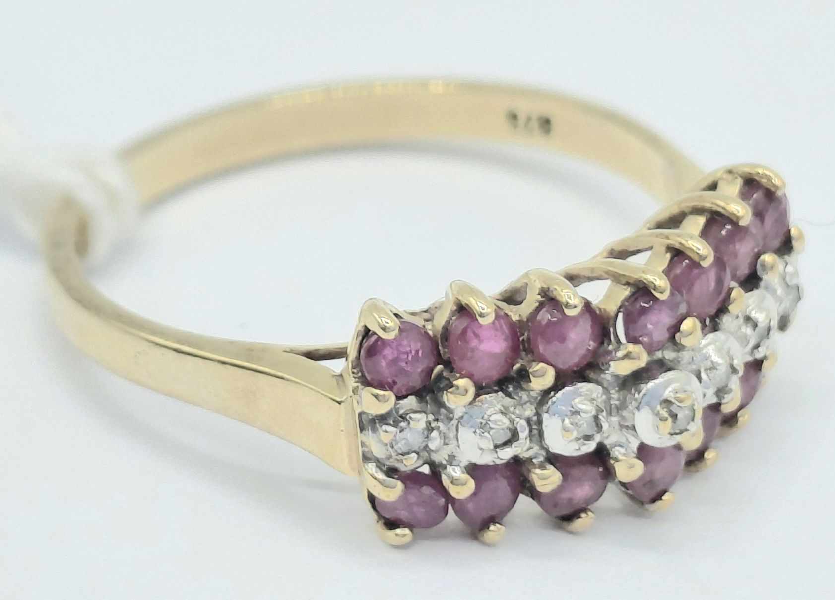 9ct Gold Ruby Diamond Ring