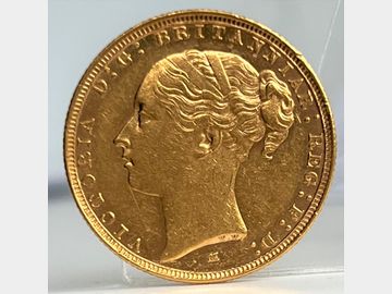 1887 VICTORIA YOUNG HEAD MELBOURNE MINT GEORGE & DRAGON GOLD SOVEREIGN