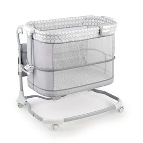 INGENUITY DREAM & GROW BEDSIDE BASSINET 2-MODE CRIB 0-12 MONTHS, ADJUSTABLE HEIGHT - DALTON GREY