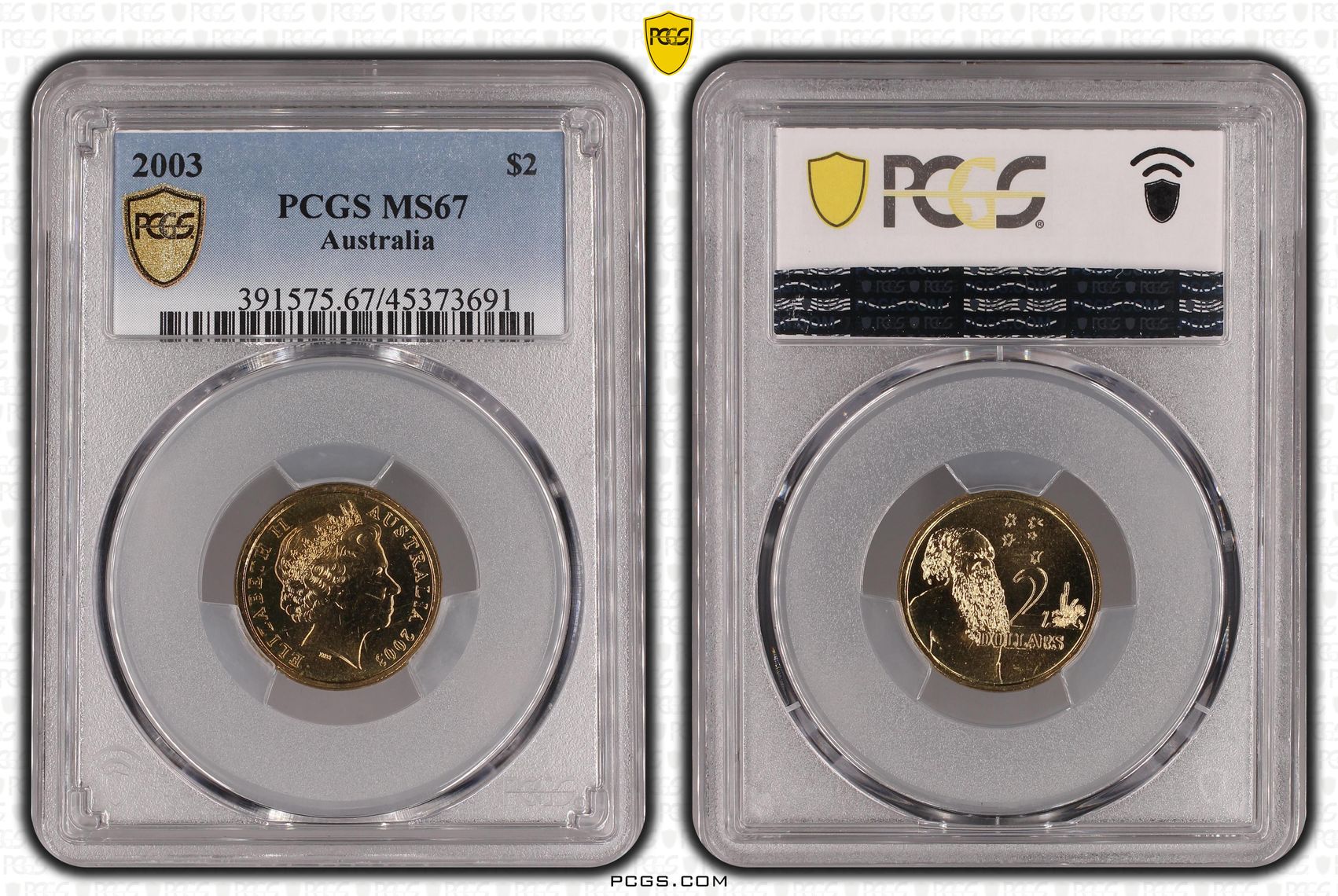 Elizabeth II, Two Dollar, 2003, PCGS MS67
