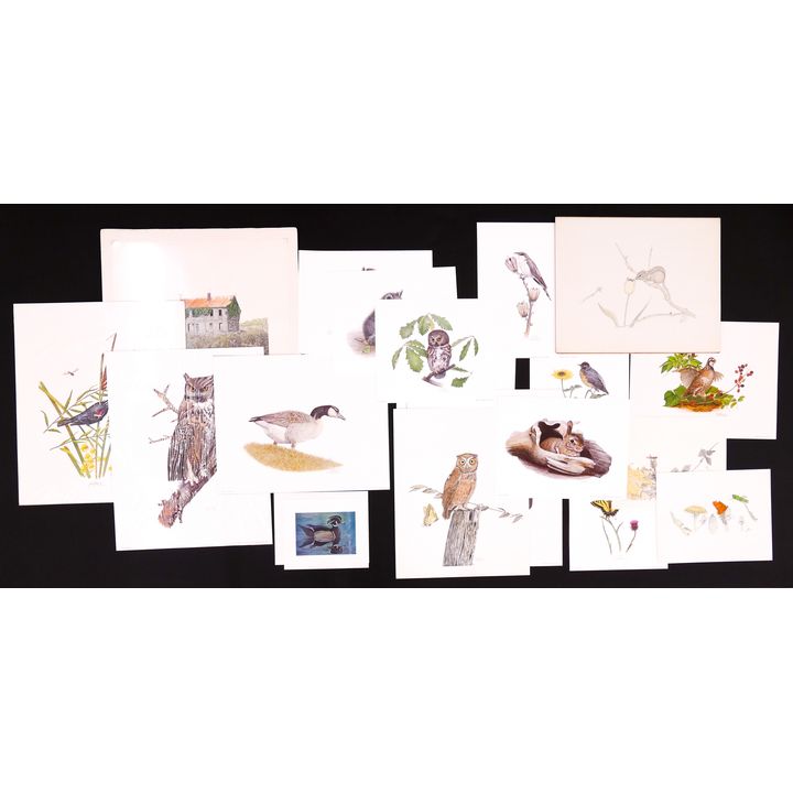 Large Group Webb Garrison Signed Lithographs. 20pc total. Includes Birds, Wildlife, and Landscapes.