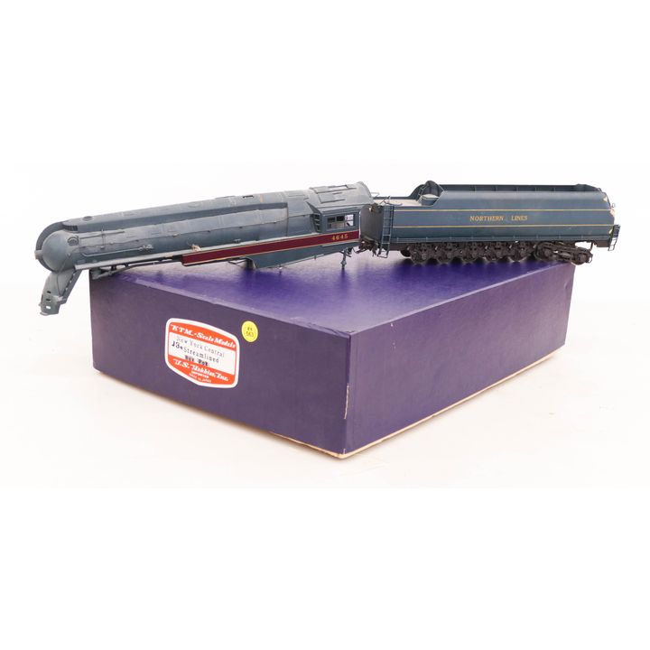 KTM NYC J3a Streamlined Engine and Tender O Gauge Scale Model Train Parts with Box- Painted and used