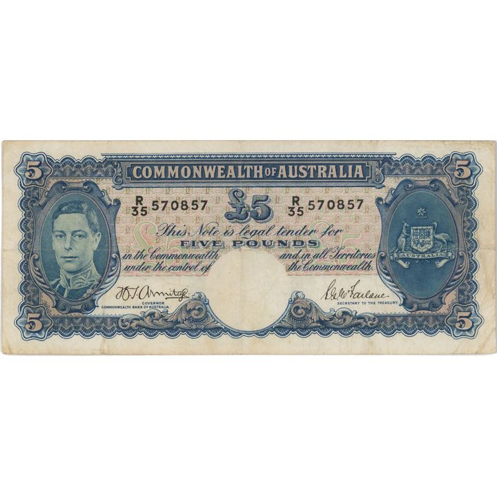 Armitage/McFarlane, Five Pound, 1941, PCGS Very Fine 25