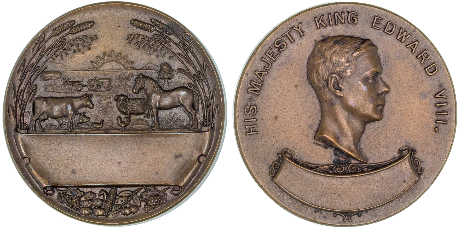 465 · Edward VIII, Royal Agricultural Society of New South Wales, UNC