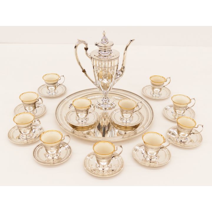 13pc Gorham ''Edgeworth'' Sterling Demitasse Service