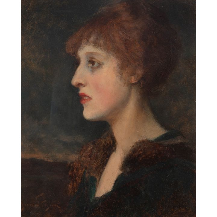 Jan Styka | Portret młodej kobiety, ok, 1910