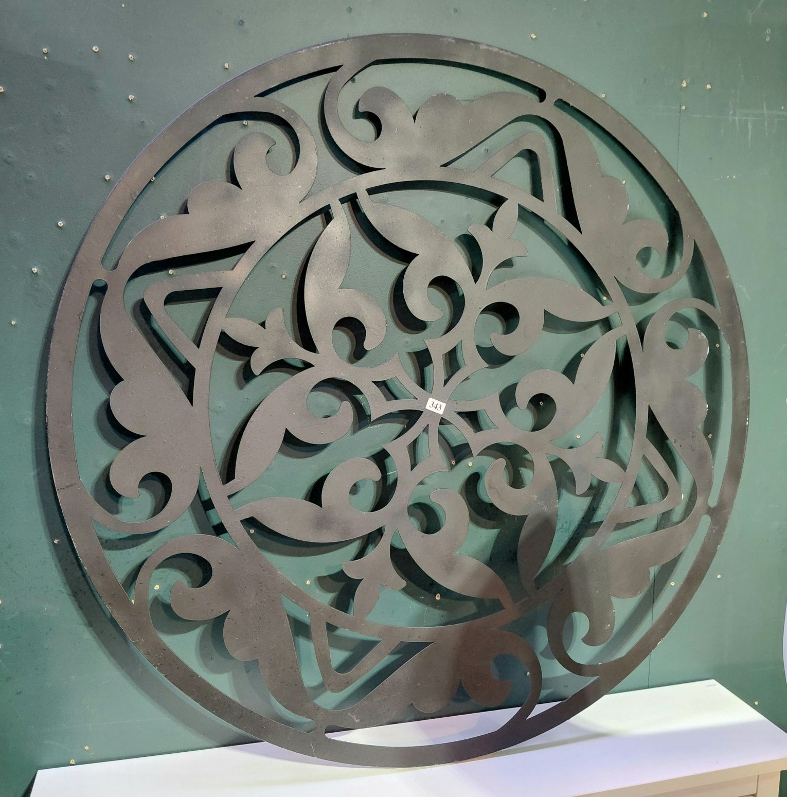 LARGE METAL PLAQUE