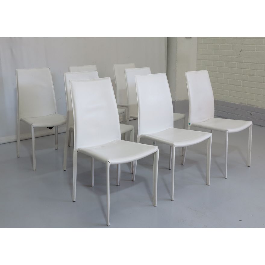 SET OF 8 DINING CHAIRS