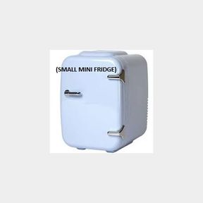 SILVER LOVE (SMALL MINI FRIDGE)- JSD-18A1 - Retro Mini Fridge - 4 liters - Refrigerator -White| 51744/784 SN B2 (S4)